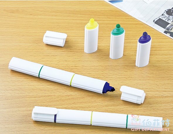 筆型三色螢光筆