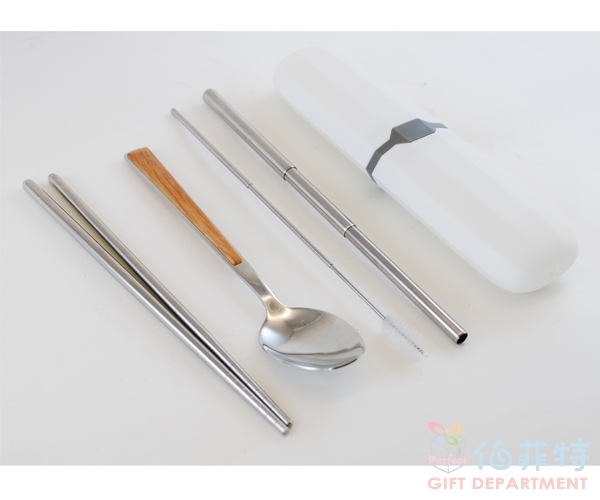 簡約質感餐具勺筷吸管組