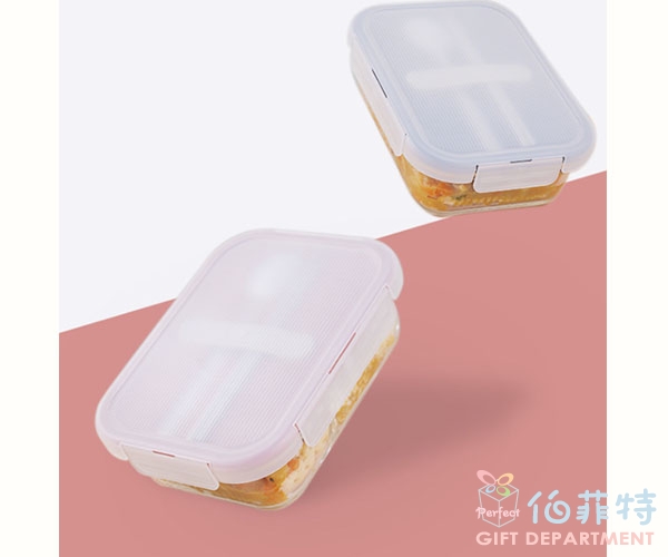 樂扣樂扣  分隔耐熱玻璃保鮮盒豪華餐具組 930ml
