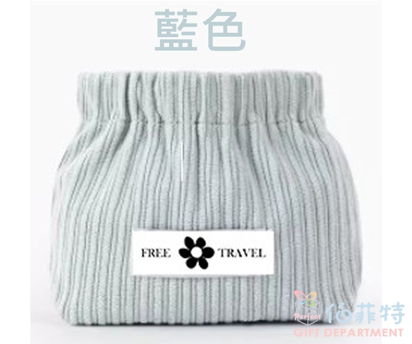 燈芯絨彈片零錢收納包