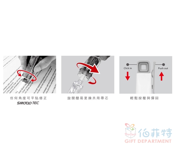 歐文Oval 按鍵式修正帶