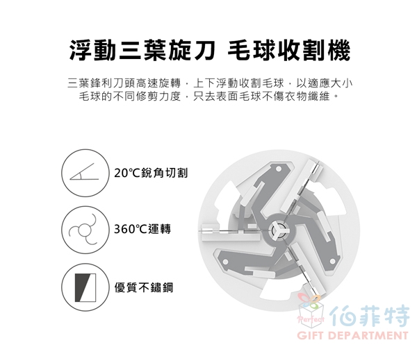 聲寶充電式除毛球機