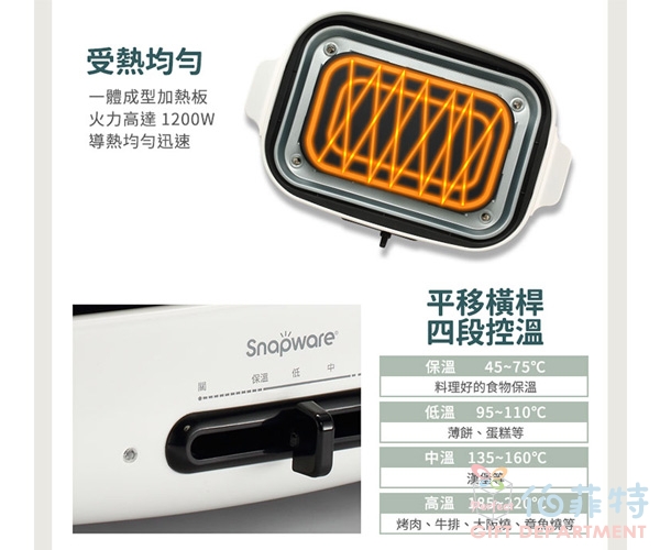 康寧SNAPWARE 多功能電烤盤