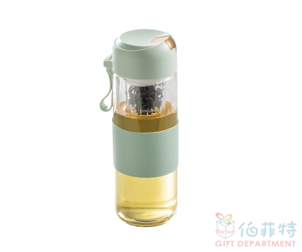 妙管家 磁吸泡茶玻璃隨身瓶500ml