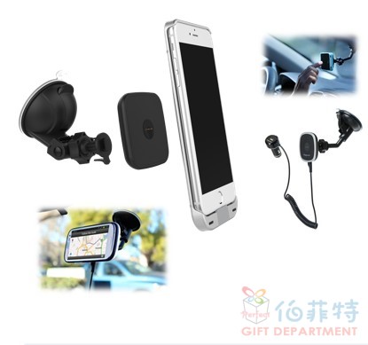Energizer磁吸專用車架充電器(含吸盤)