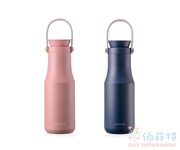樂扣樂扣 手提兩用都會不鏽鋼保溫瓶 470ml