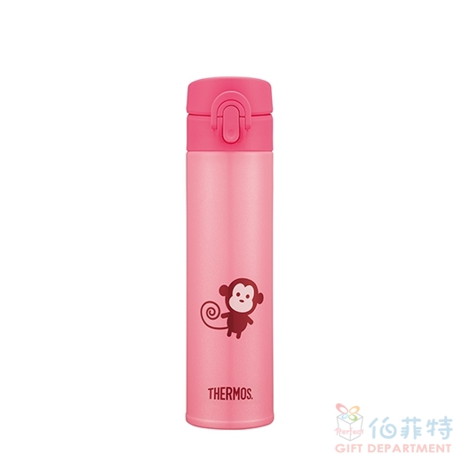 膳魔師 粉紅QQ猴 不銹鋼真空保溫瓶