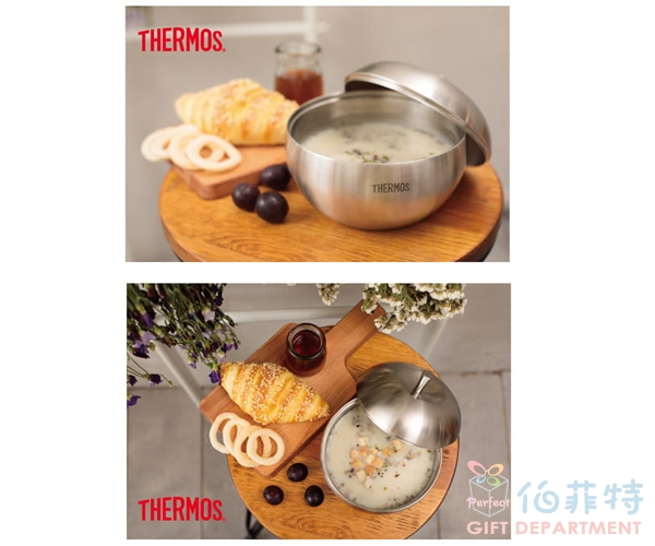 THERMOS 膳魔師雙層不銹鋼蘋果餐碗