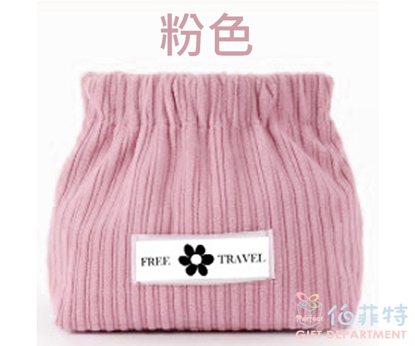 燈芯絨彈片零錢收納包