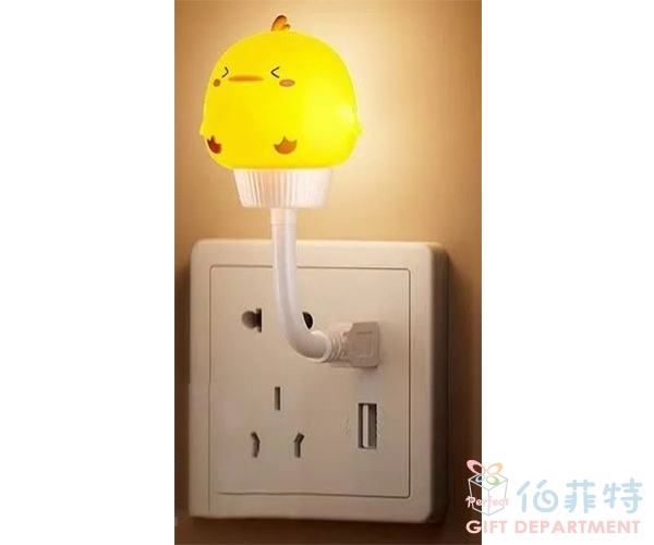 直插式USB小夜燈