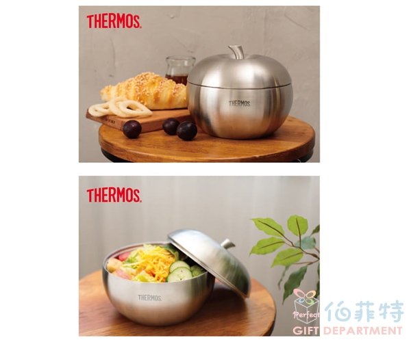 THERMOS 膳魔師雙層不銹鋼蘋果餐碗
