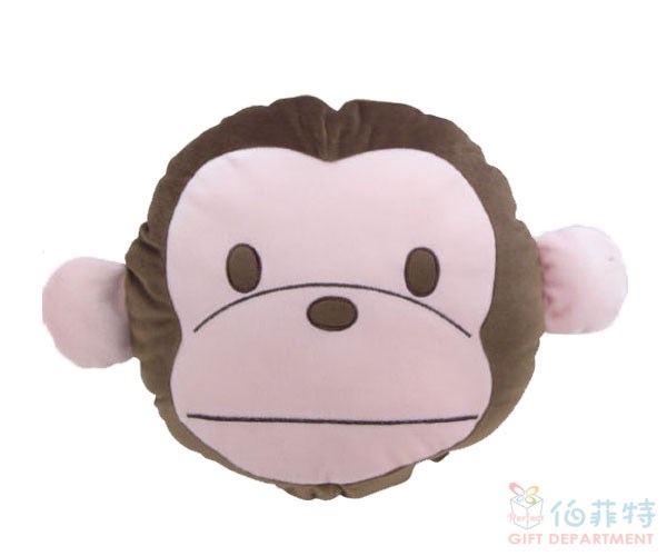 淘氣猴抱枕腰靠12吋