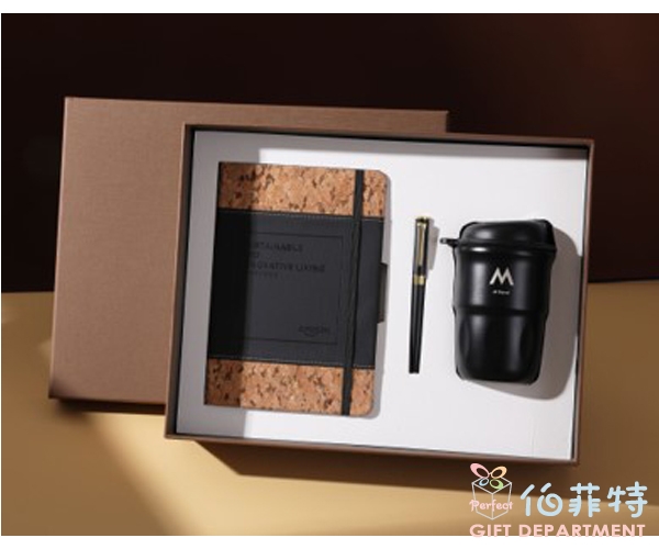 環保循環軟木與PU皮拼接筆記本