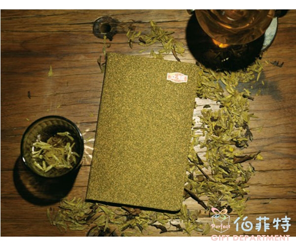綠茶葉渣筆記本