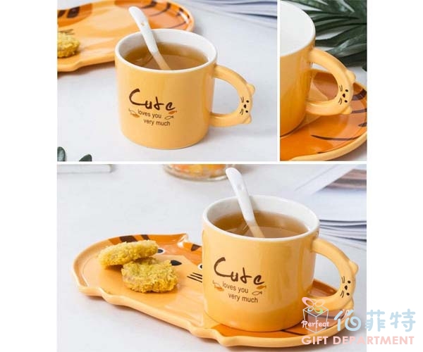 可愛貓咪咖啡杯盤組杯