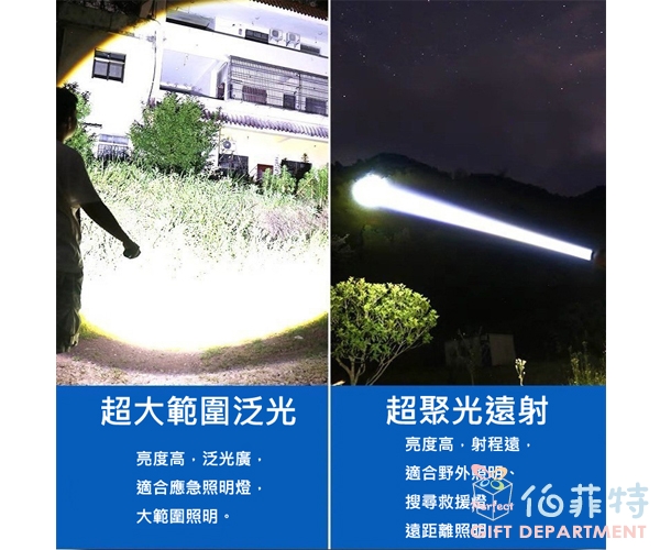 戶外強光照明手電筒