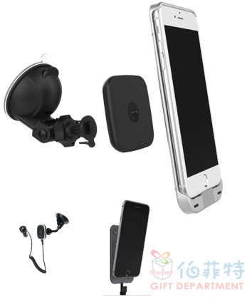 Energizer磁吸專用車架充電器(含吸盤)