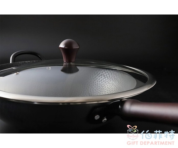 JIA家嚐 熟鐵氮化鐵鍋32cm(含鍋蓋)