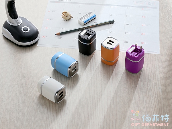 2A雙孔折疊充電插頭