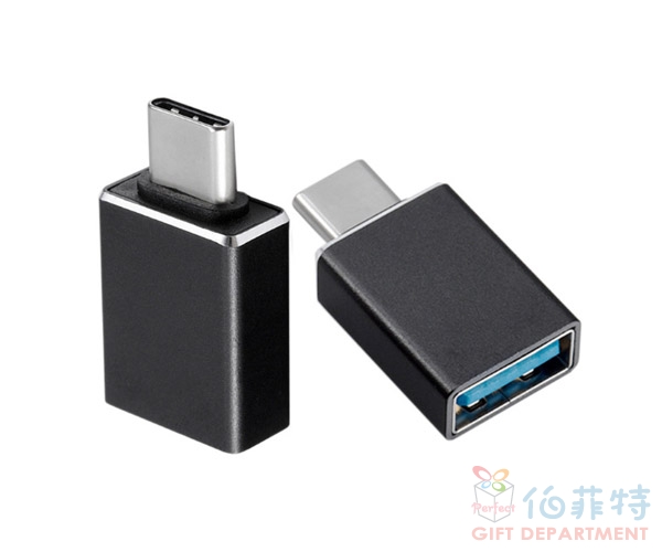 3.1Type-C公轉USB3.0母OTG鋁合金轉接頭