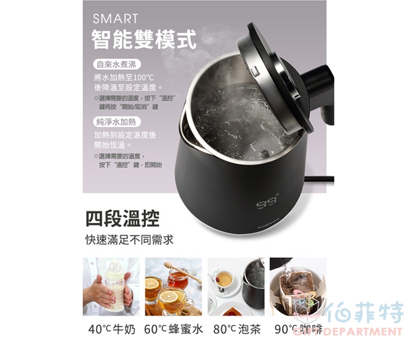 康寧 Snapware SEKA 智慧恆溫電熱水壺 1.7L