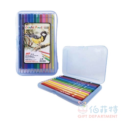 12色彩色鉛筆(塑盒裝)