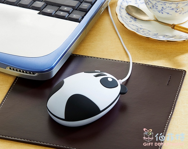 可愛熊貓造型滑鼠
