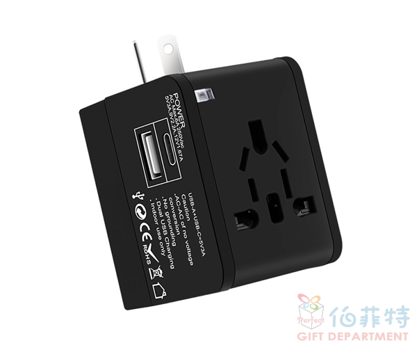 多國通用旅行轉換插頭｜USB＋Type-C